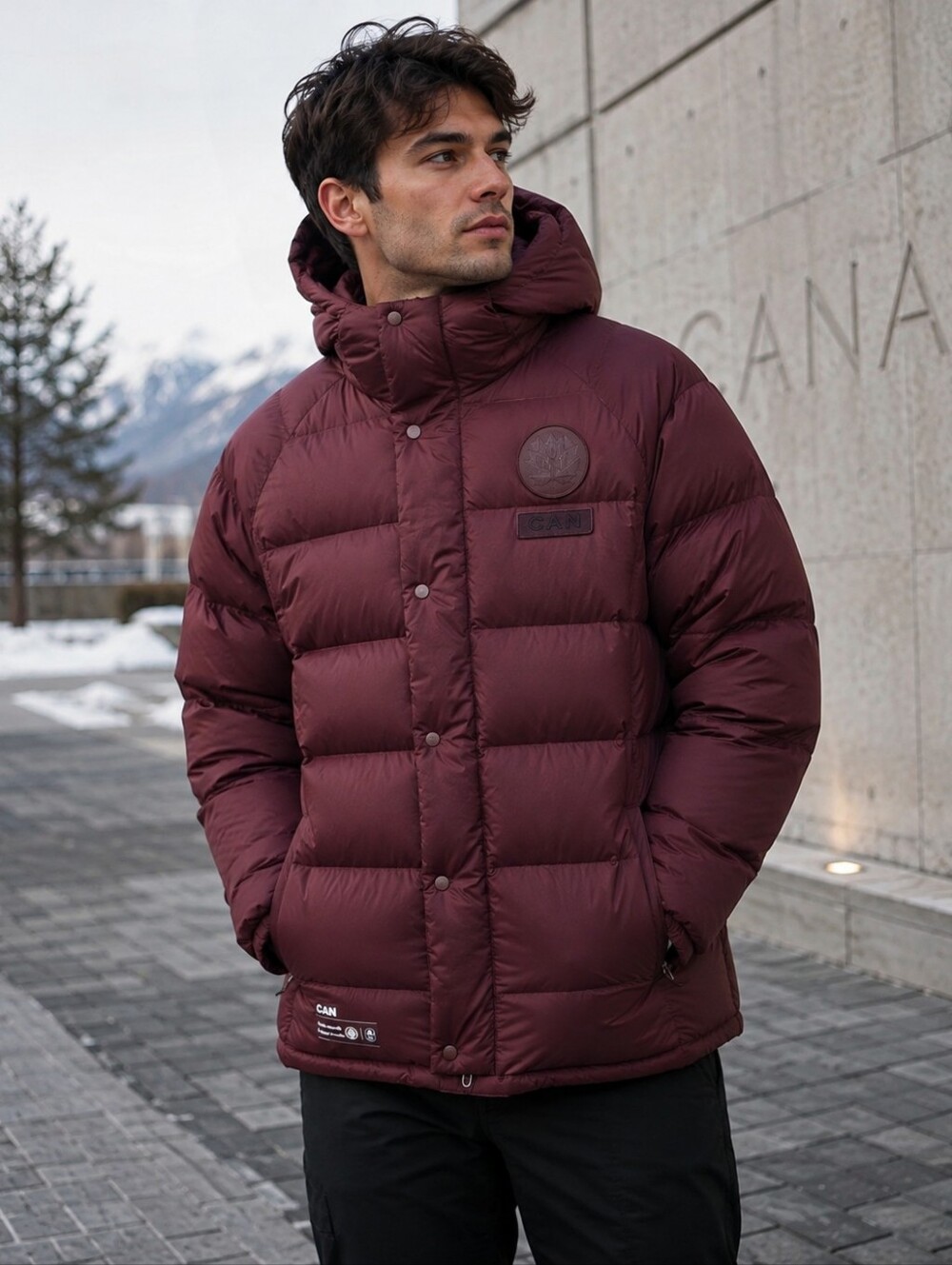 Lululemon Team Canada Down Puffer Jacket – Maroon/Burgundy – NWT